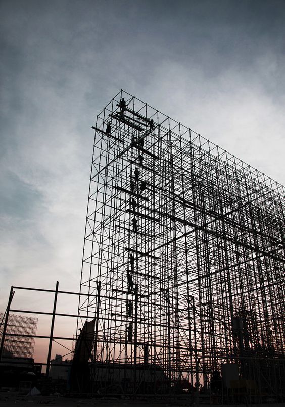 پوشش بست داربستی رنگی